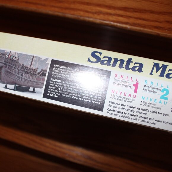 3/$88❤️sealed vintage 1991 Revell SANTA MARIA Ship Model Kit Made in USA #5627 - Picture 8 of 10